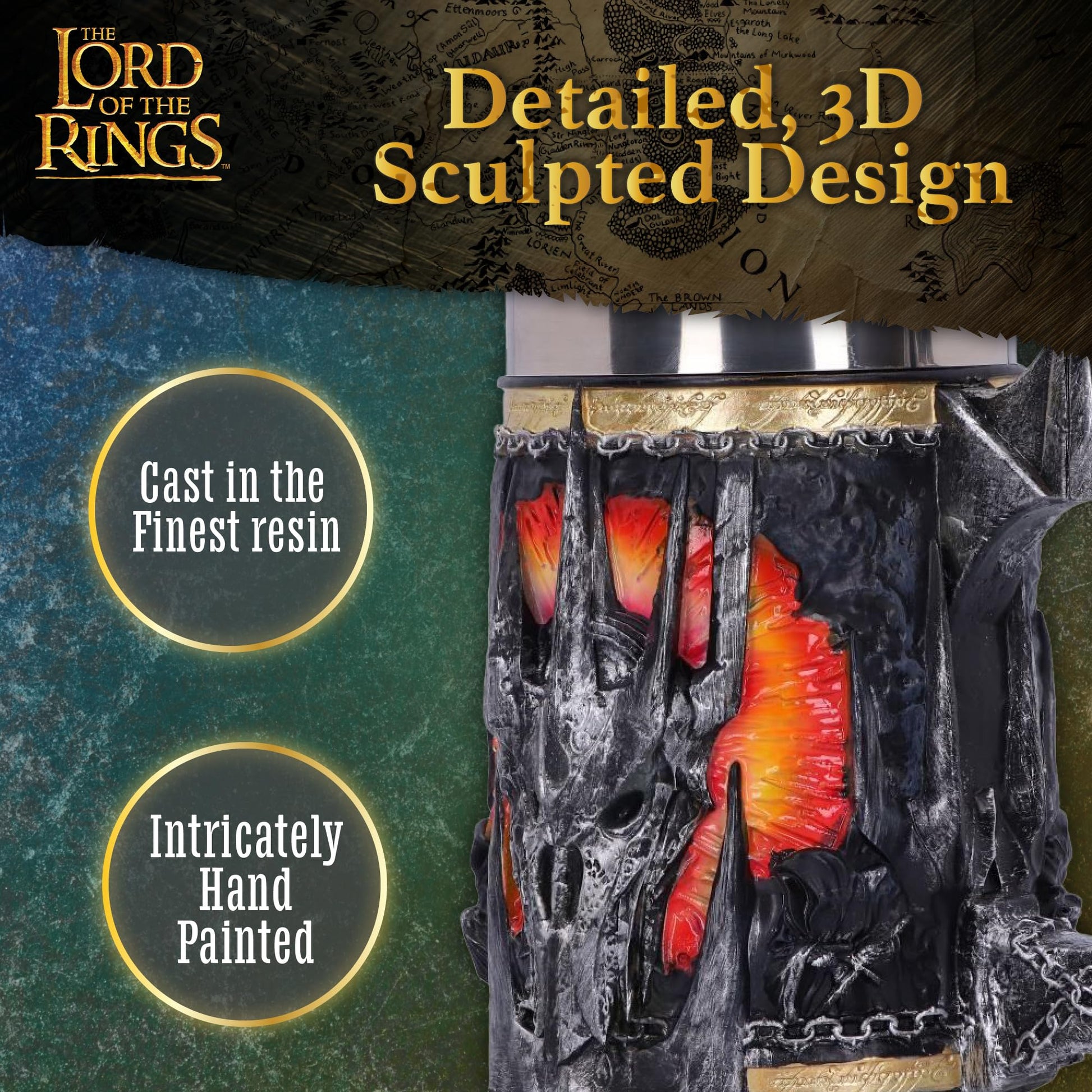 Lord of the Rings Sauron Tankard 15.5cm Officially Licensed Drinking Mug 5