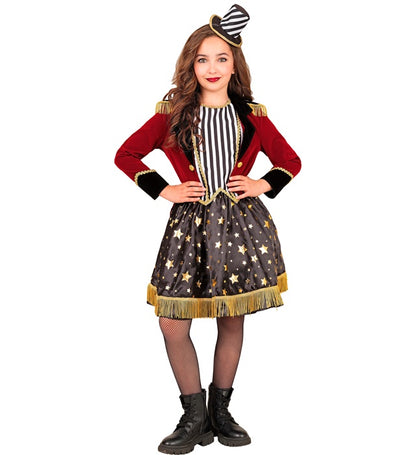 Ringmaster  Dress With Tutu Underskirt, Jacket, Mini Hat 