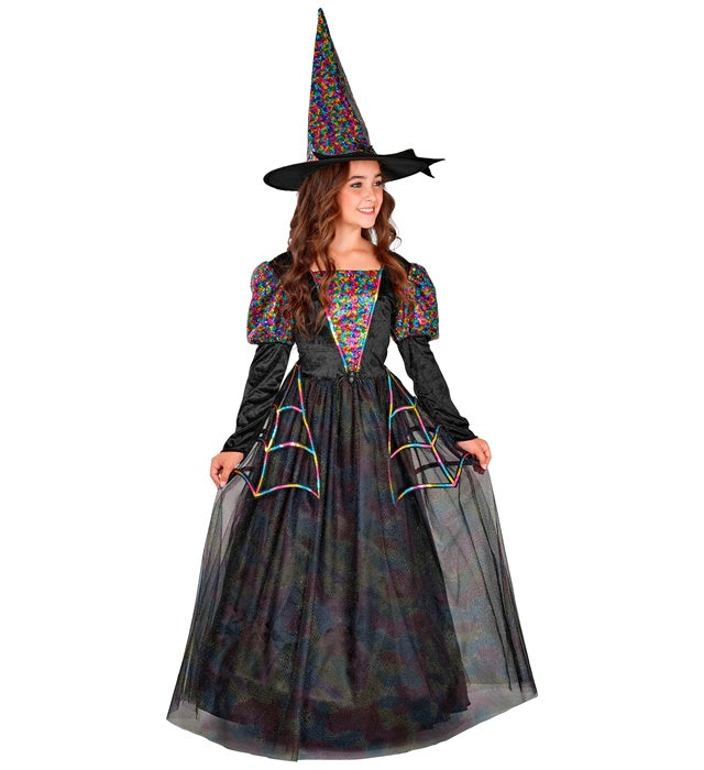 Witch  Dress With Wire Hoop Petticoat, Hat 