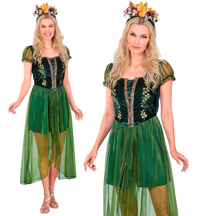 Forest Queen  Dress, Headpiece 