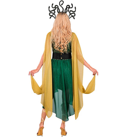 Medusa  Dress, Belt, Pin, Headpiece 