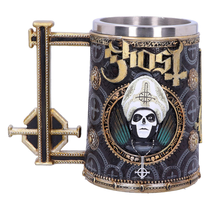 Licensed Ghost Papa Emeritus III Gold Tankard Meliora