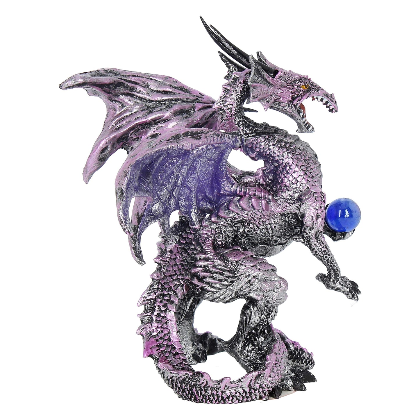 Purple Dragon Protector Fantasy Figurine 14.5cm 7