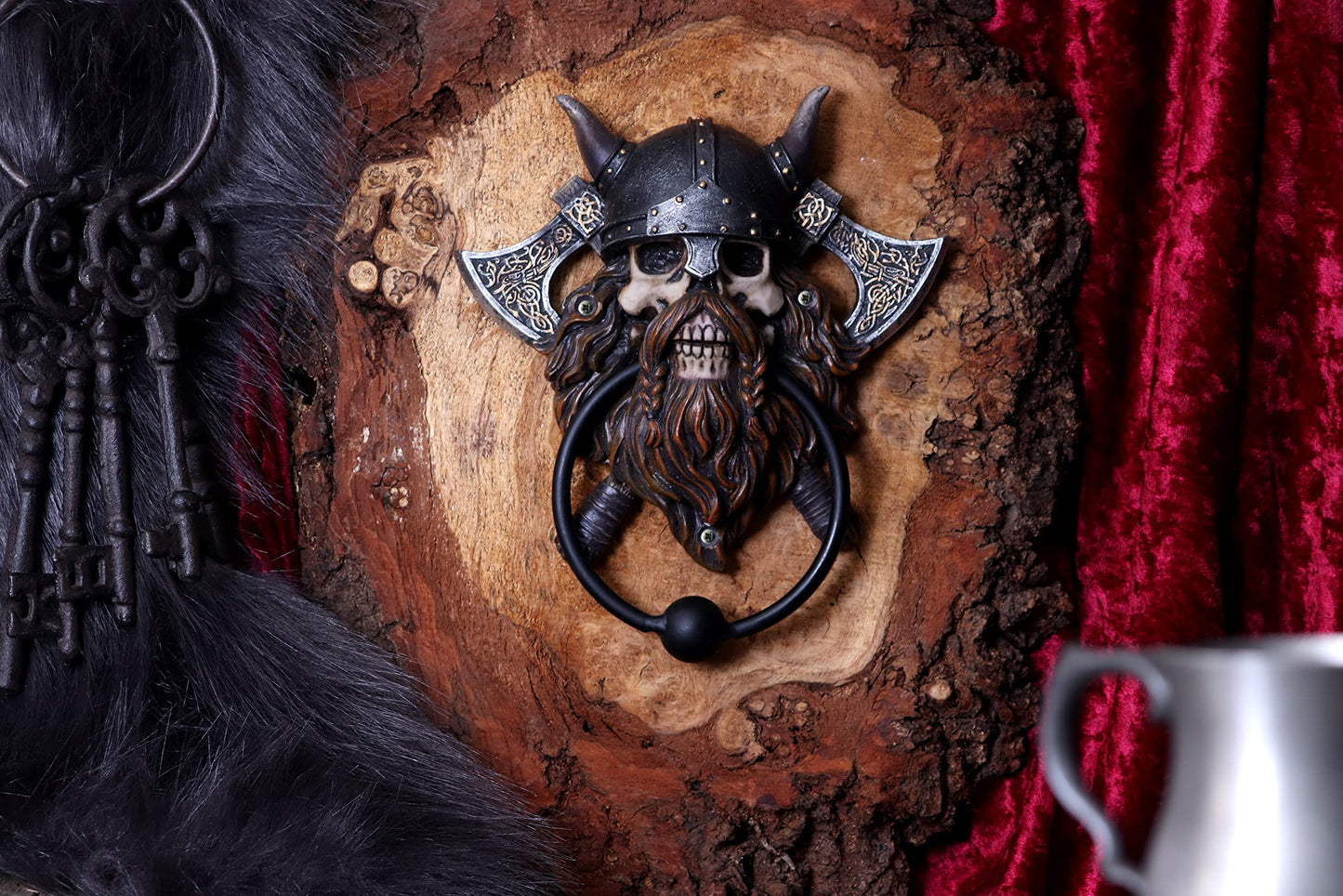 Viking Skull Door Knocker Visit 18.5cm 5