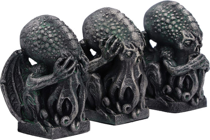 Three Wise Cthulhu Figurines 7.6cm 5