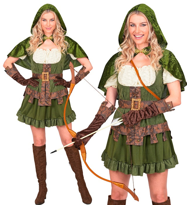 Robin Of Sherwood  Dress, Belt, Capelet, Gloves 