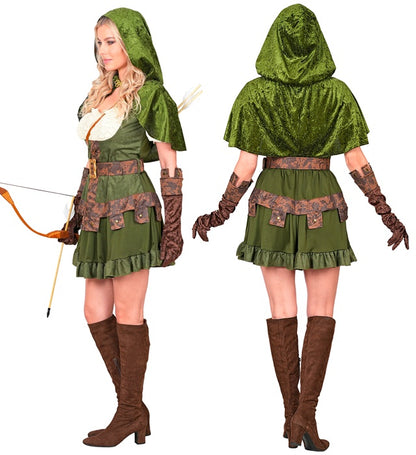 Robin Of Sherwood  Dress, Belt, Capelet, Gloves 