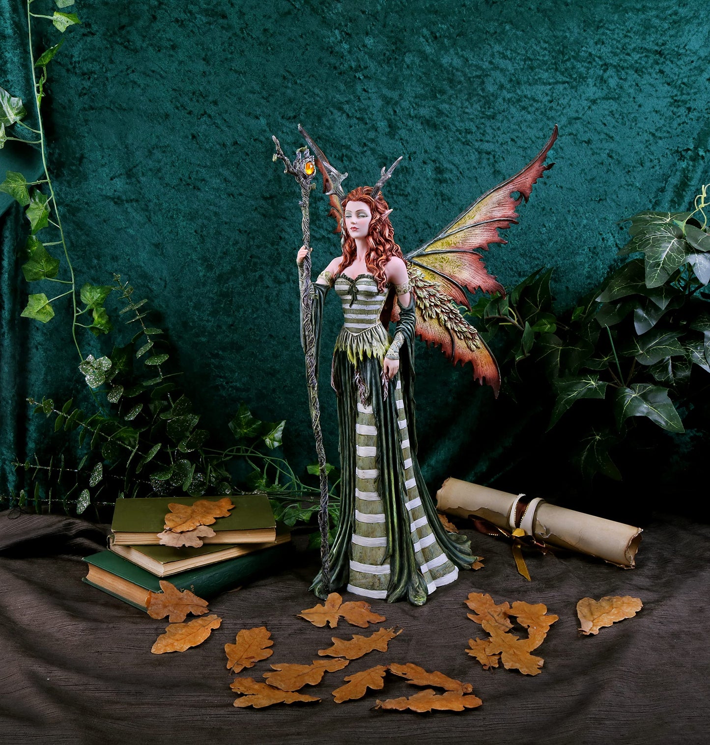 The Green Woman Forest Fairy Ornament 49cm by Amy Brown 6