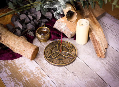 Set of Four Triquetral Scent Incense Burners 12.5cm 5