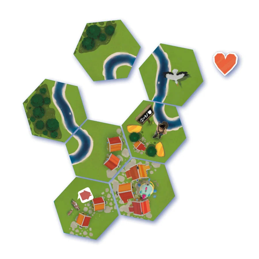 Dorfromantik Light Luggage Board Game by Pegasus Spiele