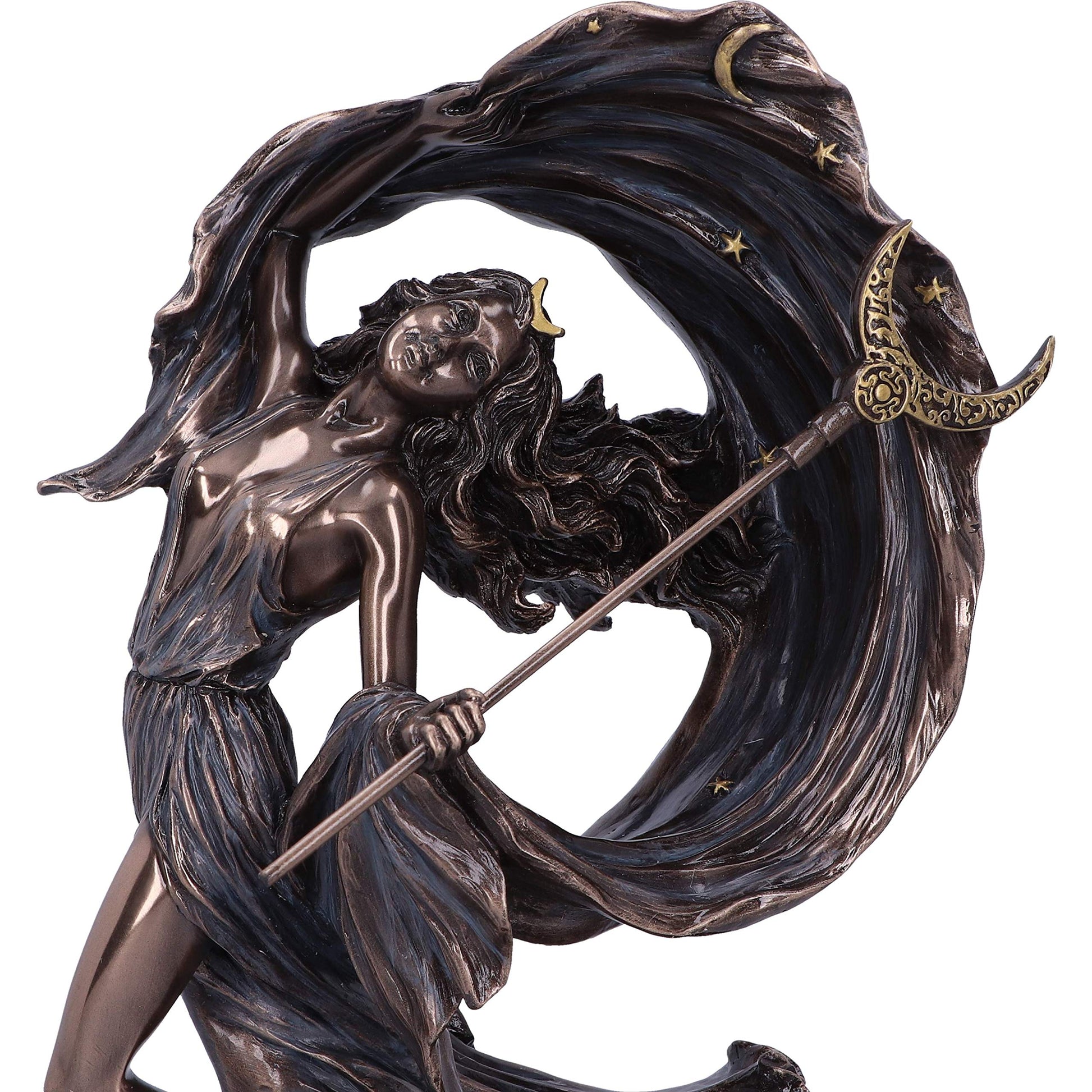 Bronze Nyx Greek Goddess of the Night Starry Sky Figurine 27.5cm 5