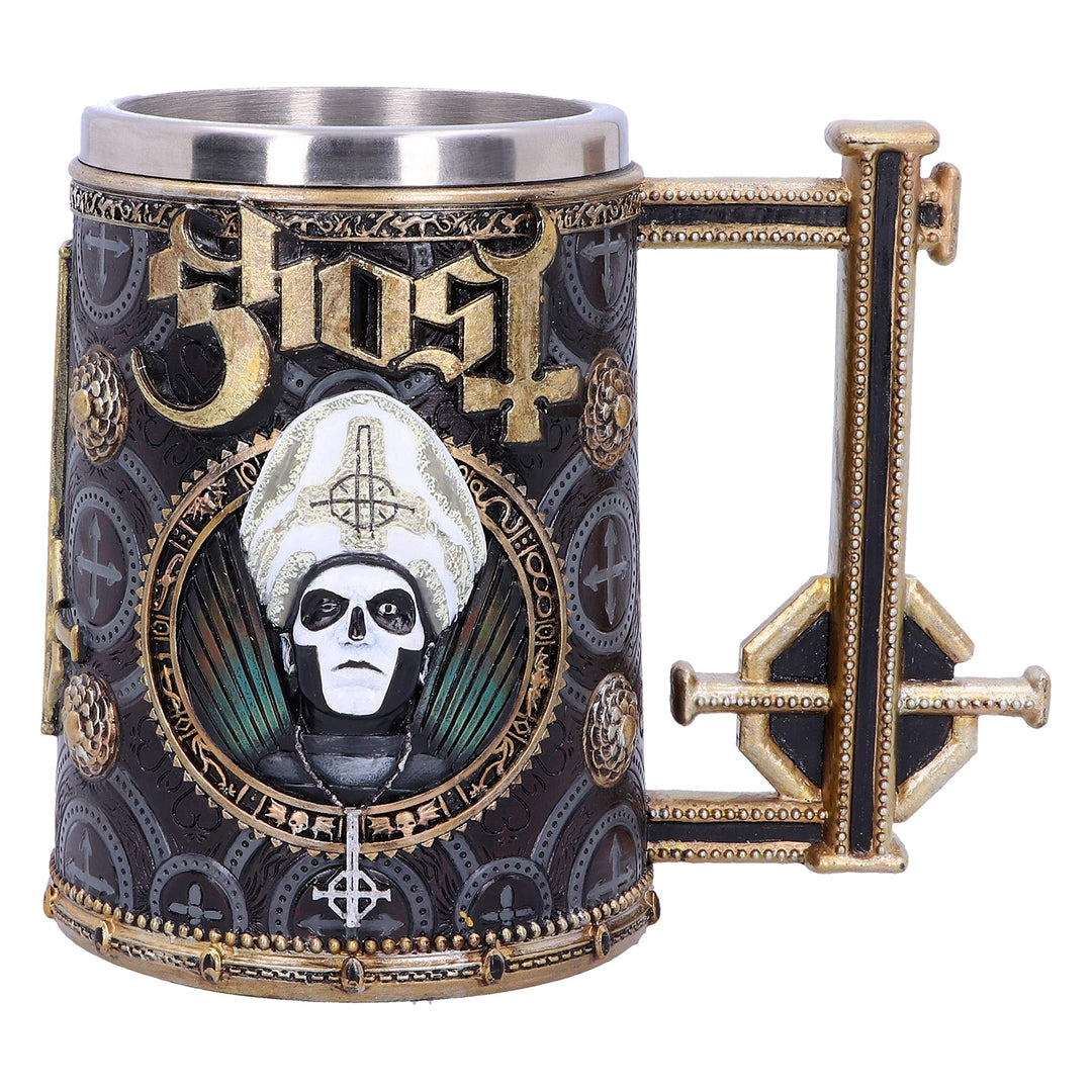 Licensed Ghost Papa Emeritus III Gold Tankard Meliora