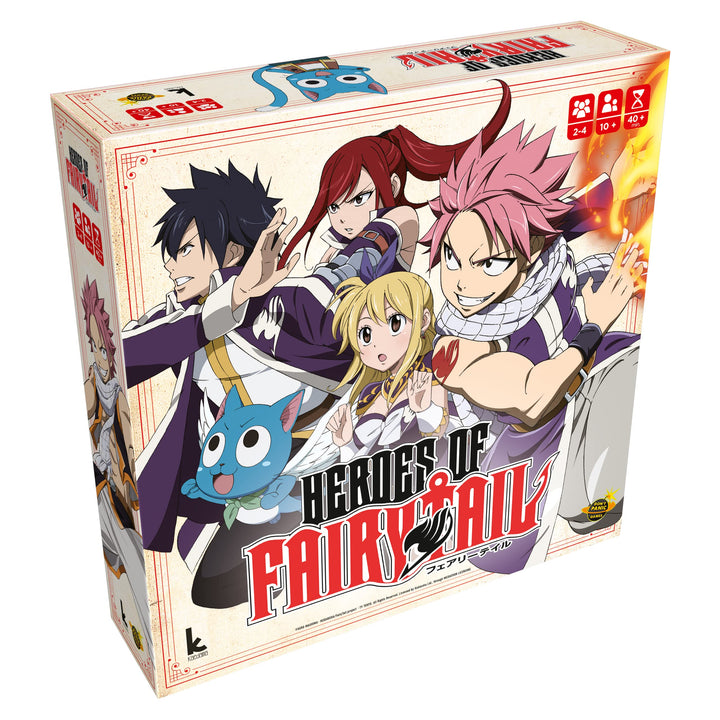 Japanime Games Heroes of Fairy Tail | from The Publisher of Champions of Midgard | Assemble Your Team and Become The Hero Fiore Deserves | 2-4 Players | 15-30 Min | Ages 10+