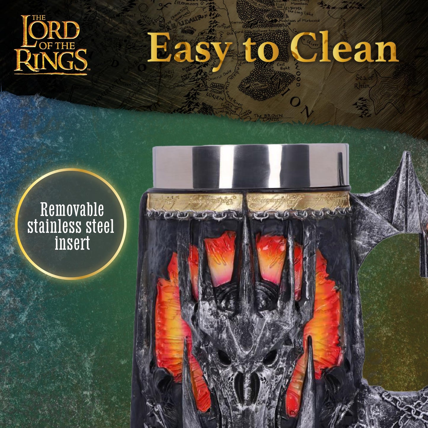 Lord of the Rings Sauron Tankard 15.5cm Officially Licensed Drinking Mug 6