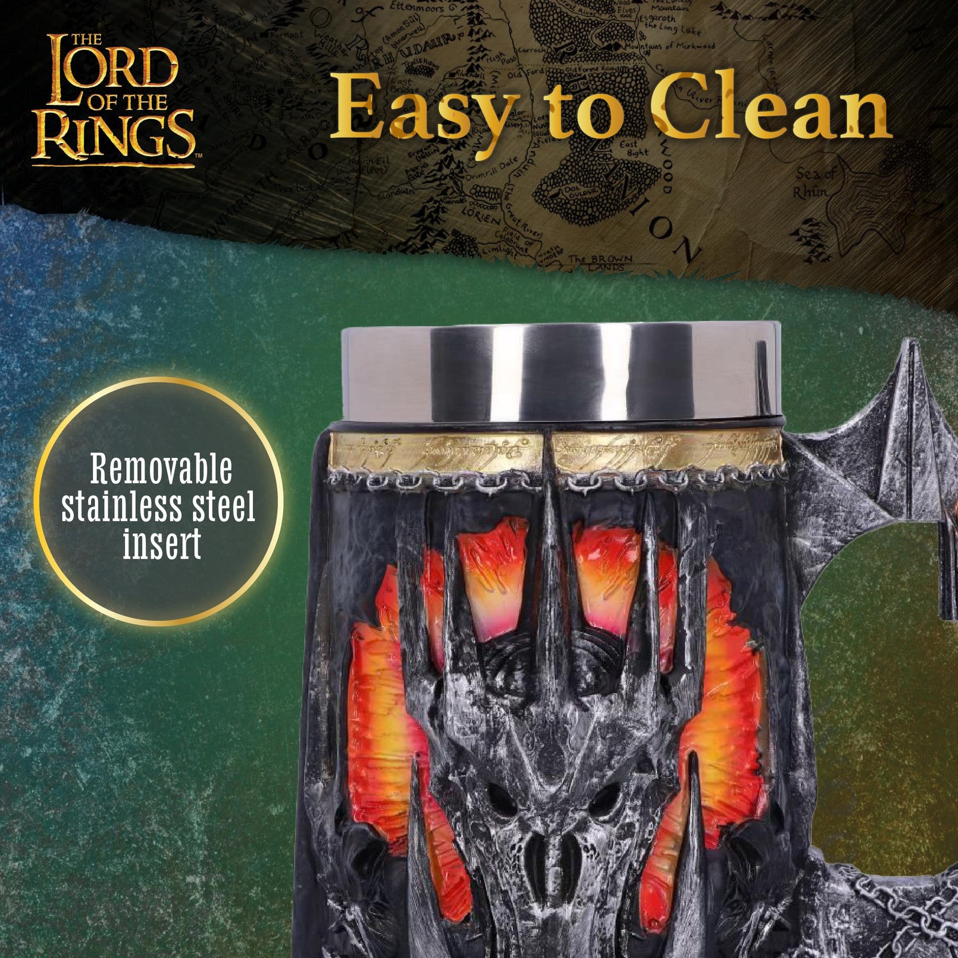 Lord of the Rings Sauron Tankard 15.5cm Officially Licensed Drinking Mug 6