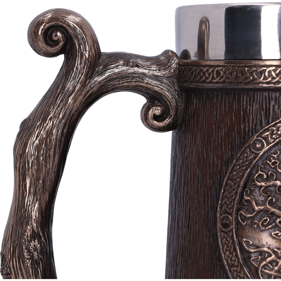 Bronze Tree of Life Tankard 16cm