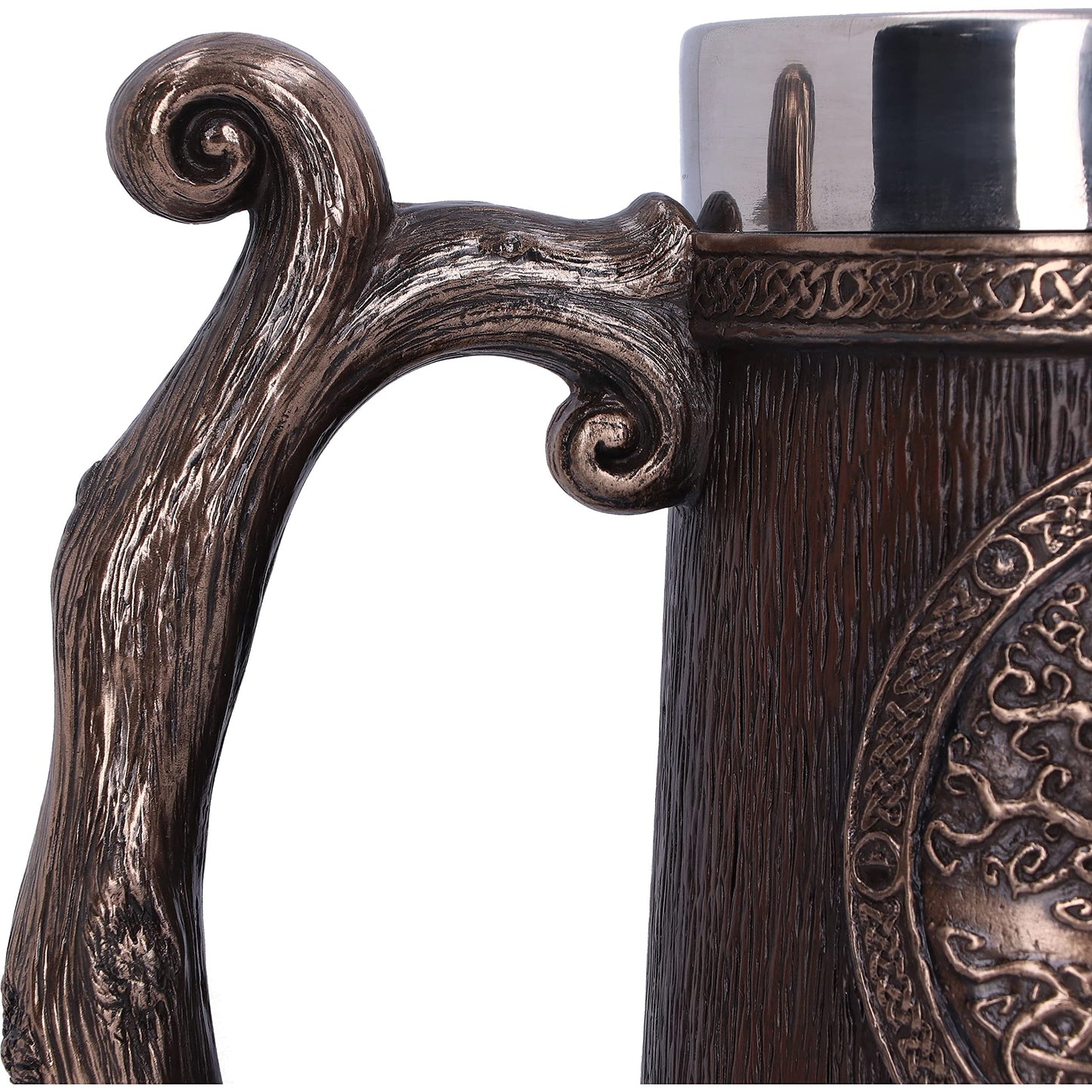 Bronze Tree of Life Tankard 16cm Drinking Mug 7