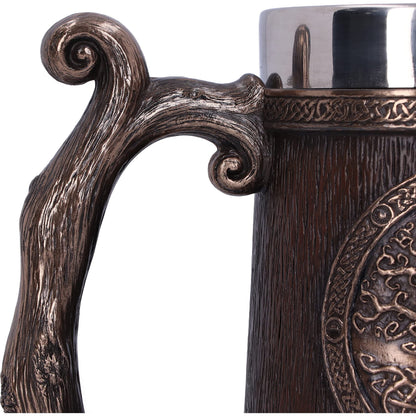 Bronze Tree of Life Tankard 16cm Drinking Mug 7