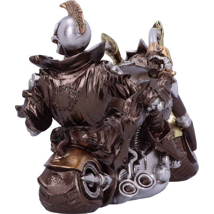 Wheels of Steel 29cm Steampunk Motorcycle Skeleton Figurine