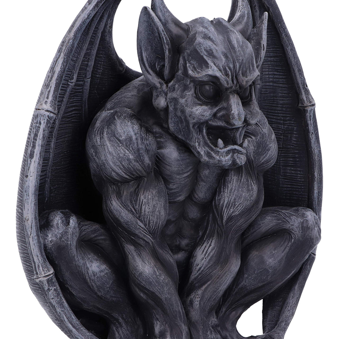 Adalward Dark Black Grotesque Gargoyle Figurine 26cm