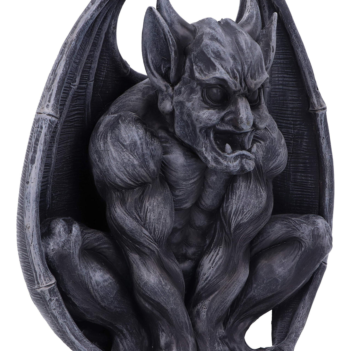 Adalward Dark Black Grotesque Gargoyle Figurine 26cm 5