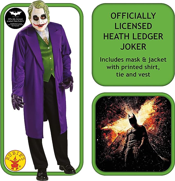 Joker Costume Batman The Dark Knight Heath Ledger Suit