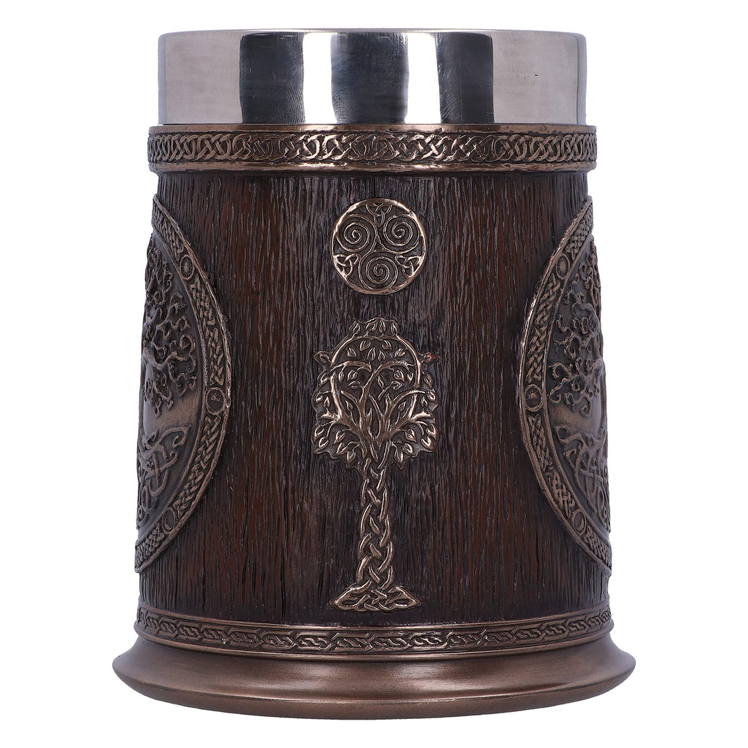 Bronze Tree of Life Tankard 16cm