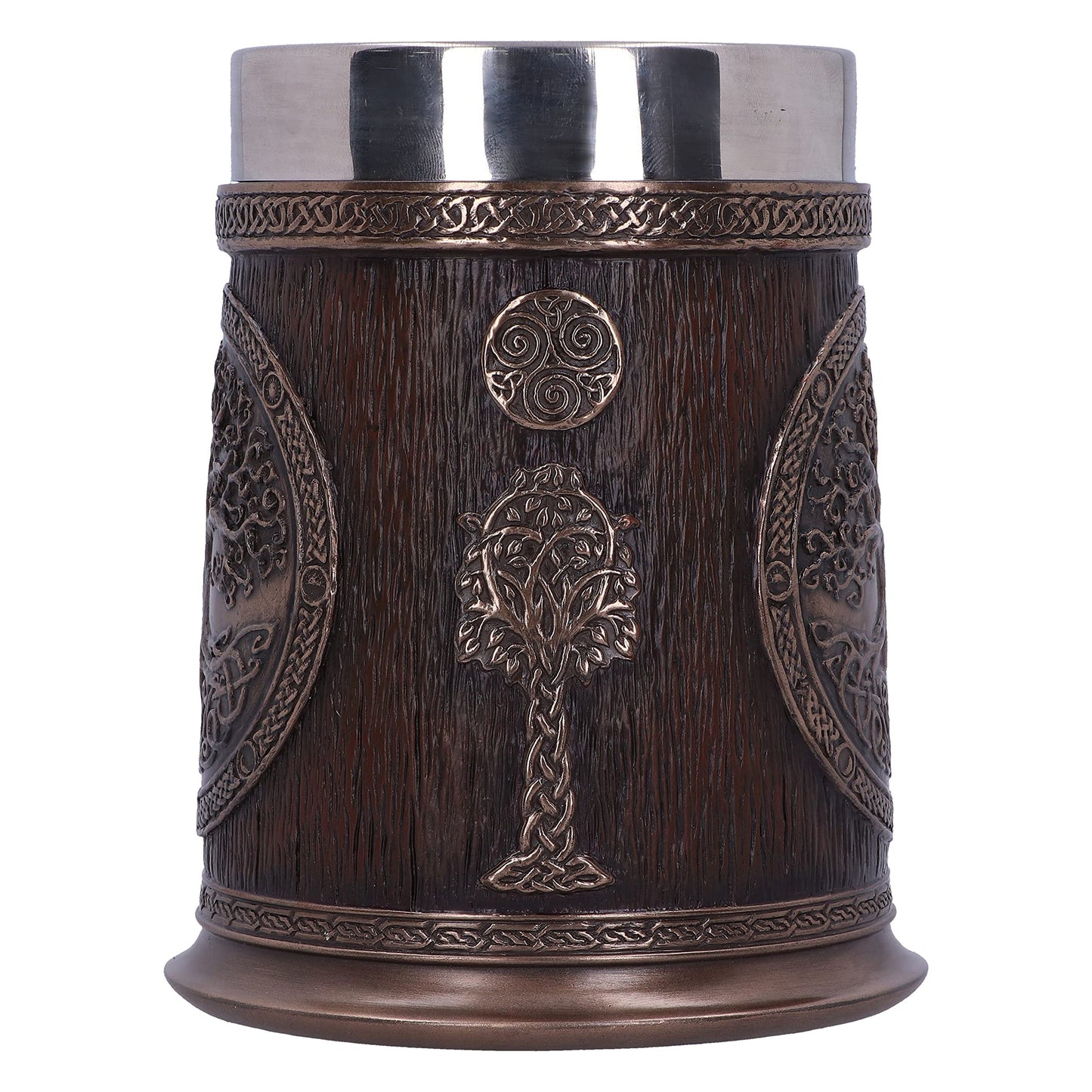 Bronze Tree of Life Tankard 16cm Drinking Mug 4
