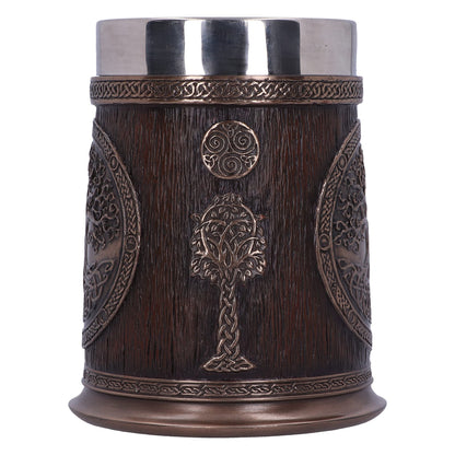 Bronze Tree of Life Tankard 16cm Drinking Mug 4