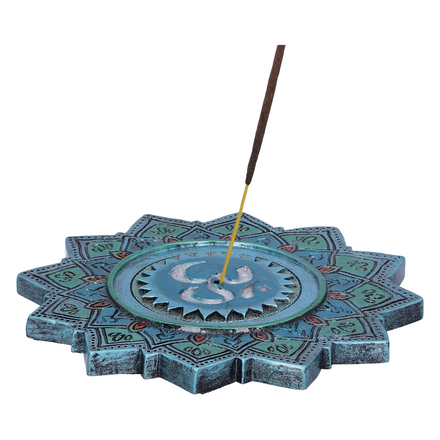 Set of 4 Om Sacred Sound Hindu Symbol ShabdaBrahman Incense Stick Burner 13.5cm 3