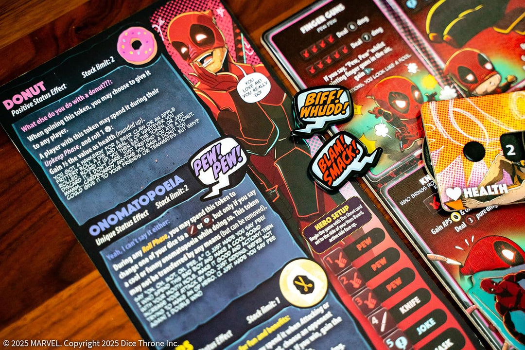 Marvel Dice Throne Deadpool Deluxe Expansion Board Game by USA OPOLY