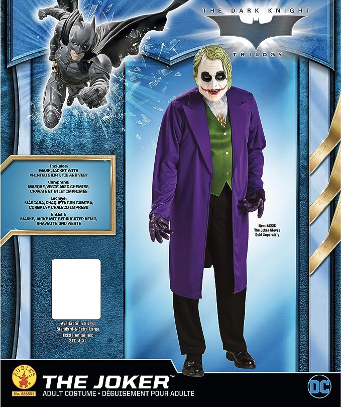 Joker Costume Batman The Dark Knight Heath Ledger Suit