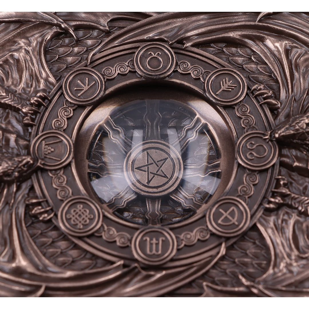 Anne Stokes Dragons of the Sabbats Tarot Box Bronze 14.5cm