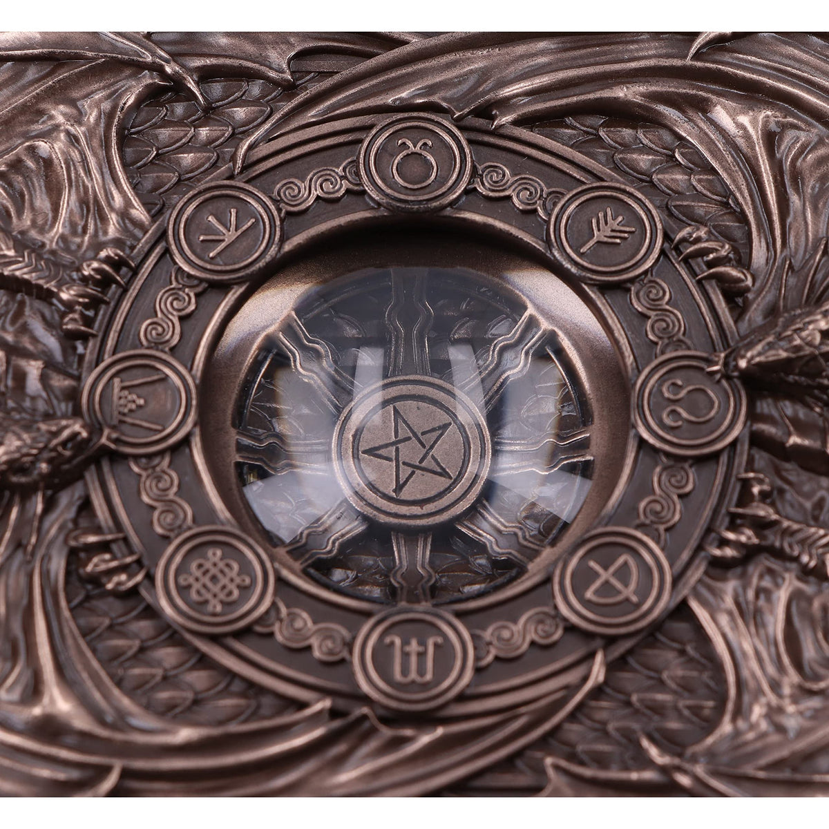 Anne Stokes Dragons of the Sabbats Tarot Box Bronze 14.5cm 7