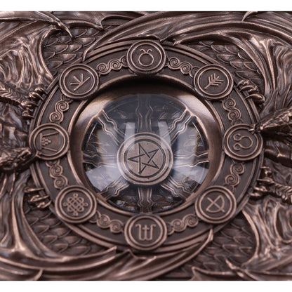Anne Stokes Dragons of the Sabbats Tarot Box Bronze 14.5cm 7