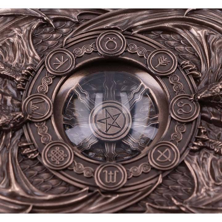 Anne Stokes Dragons of the Sabbats Tarot Box Bronze 14.5cm