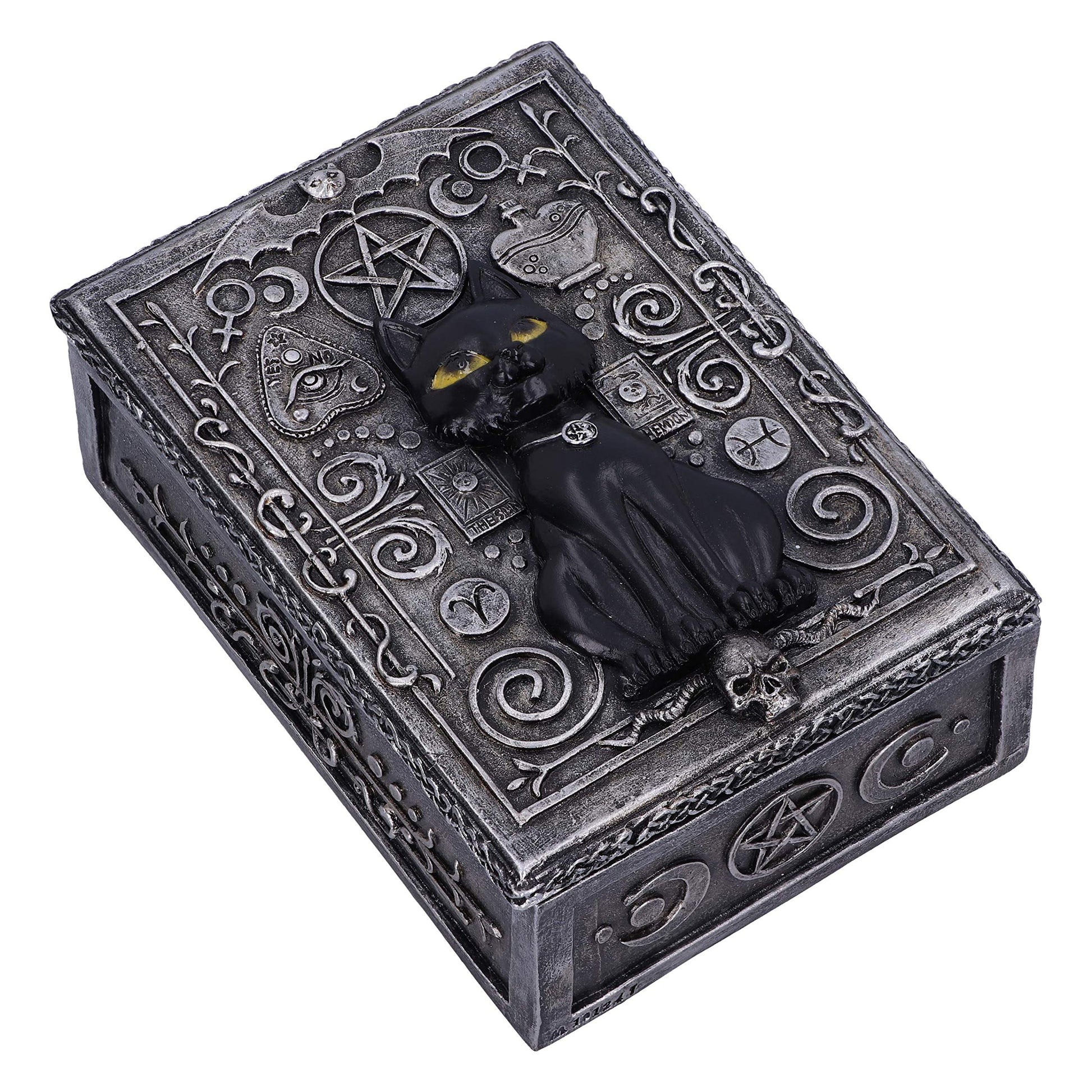 Familiar Spell Black Cat Sigil Trinket Box 13.7cm 4