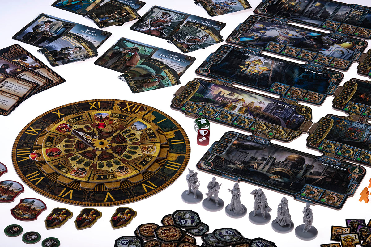 City of The Great Machine Board Game | 1-4 Players | Ages 14 and up | Steampunk | One-vs-Many | Hidden Movement | Cooperative & Solo | Average Playtime 45-90 min 6