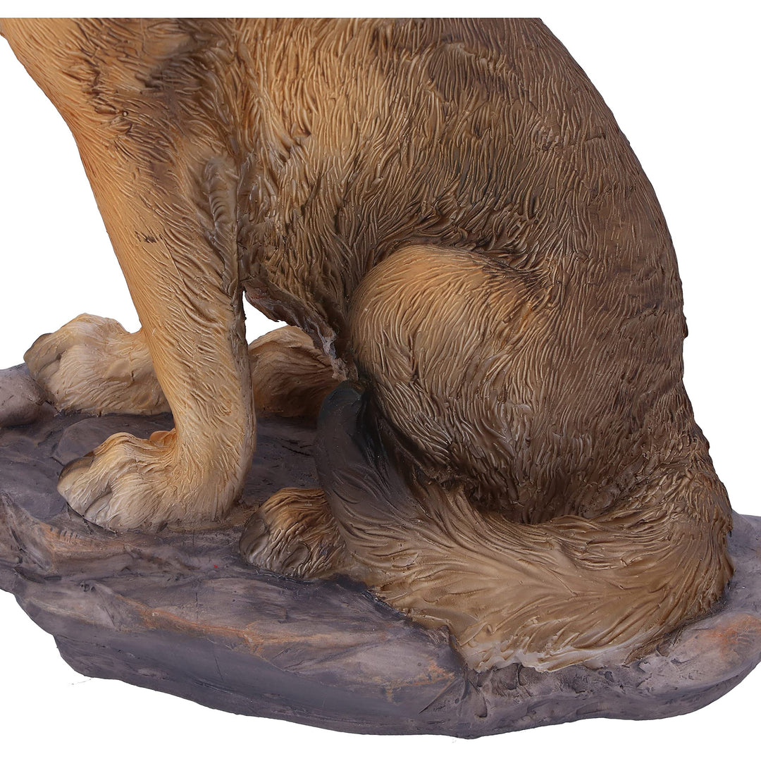 Mountains Cry Howling Wolf Figurine 20cm