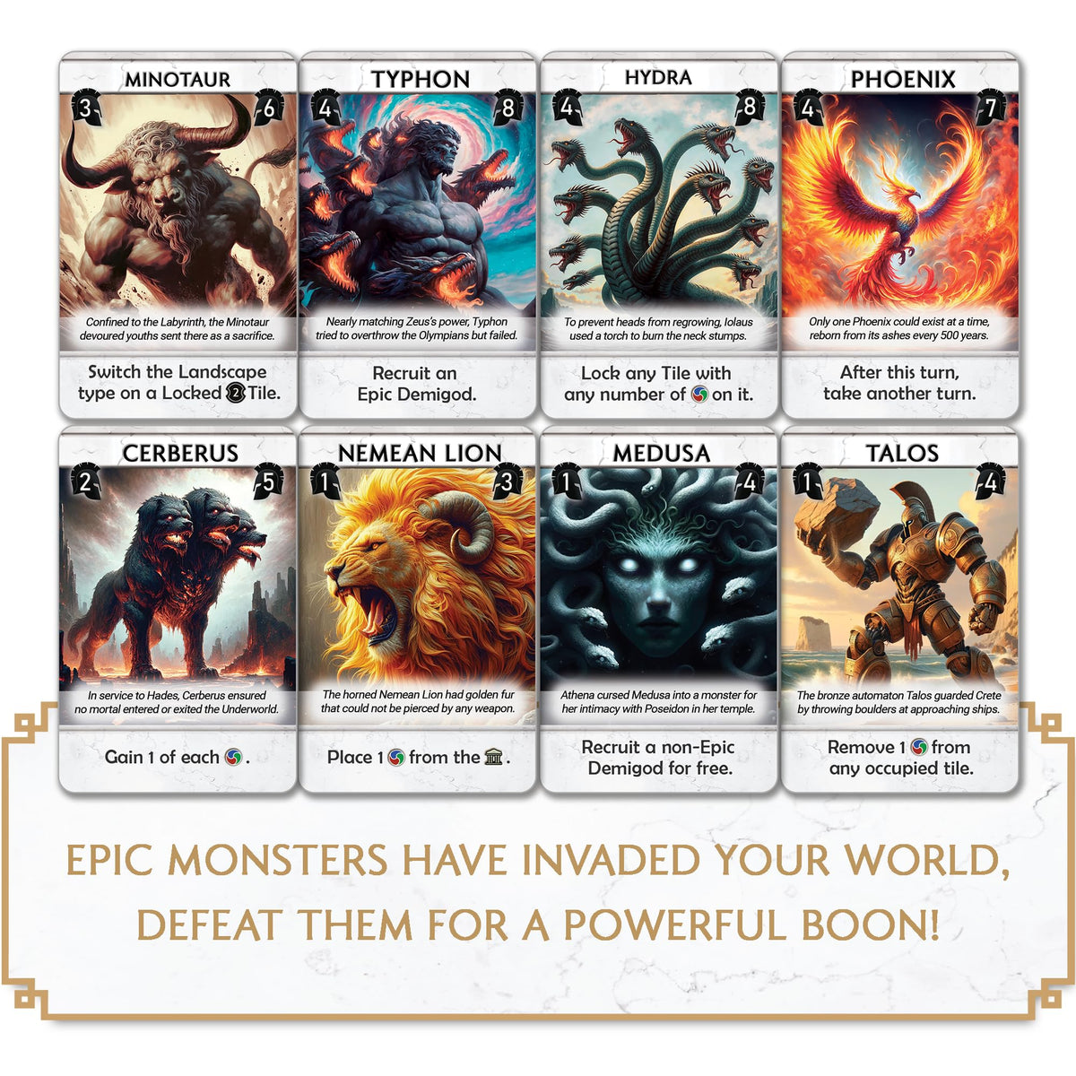 Monsters and Mandates Pantheum Expansion Board Game by Archwood 6