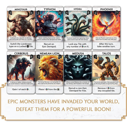 Monsters and Mandates Pantheum Expansion Board Game by Archwood 6