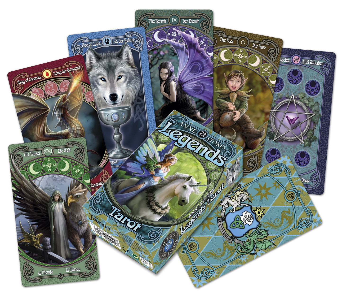 Legends Gothic Fantasy Tarot Cards by Anne Stokes 3