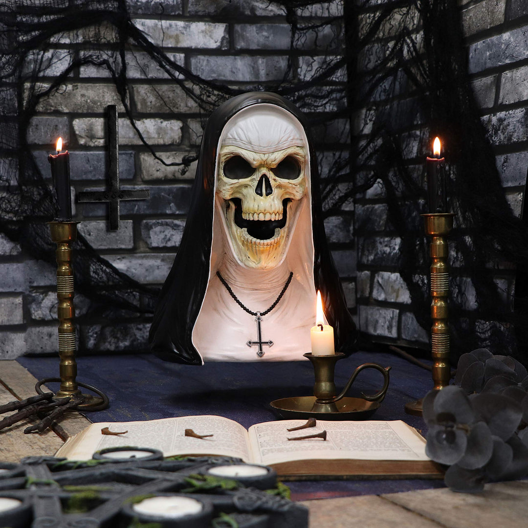 James Ryman Sister Mortis 29cm Skeleton Nun Horror Bust Figurine
