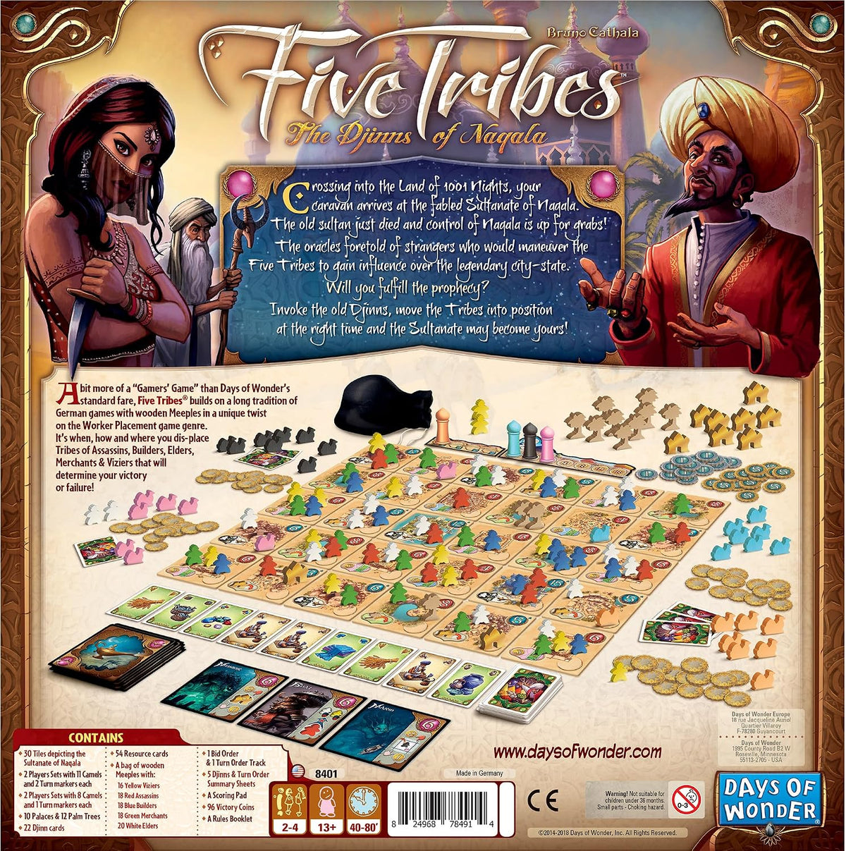 Five Tribes The Djinns of Naqala Strategy Board Game