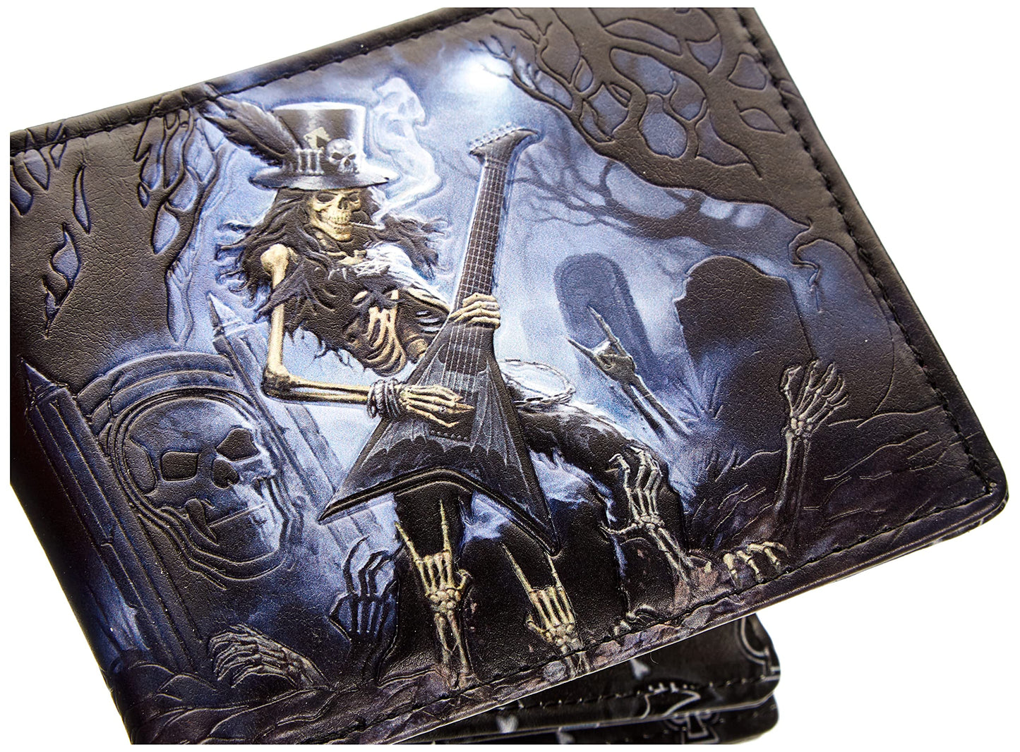 Play Dead Smoking Guitar Wallet Black 11cm Nemesis Now James Ryman 5