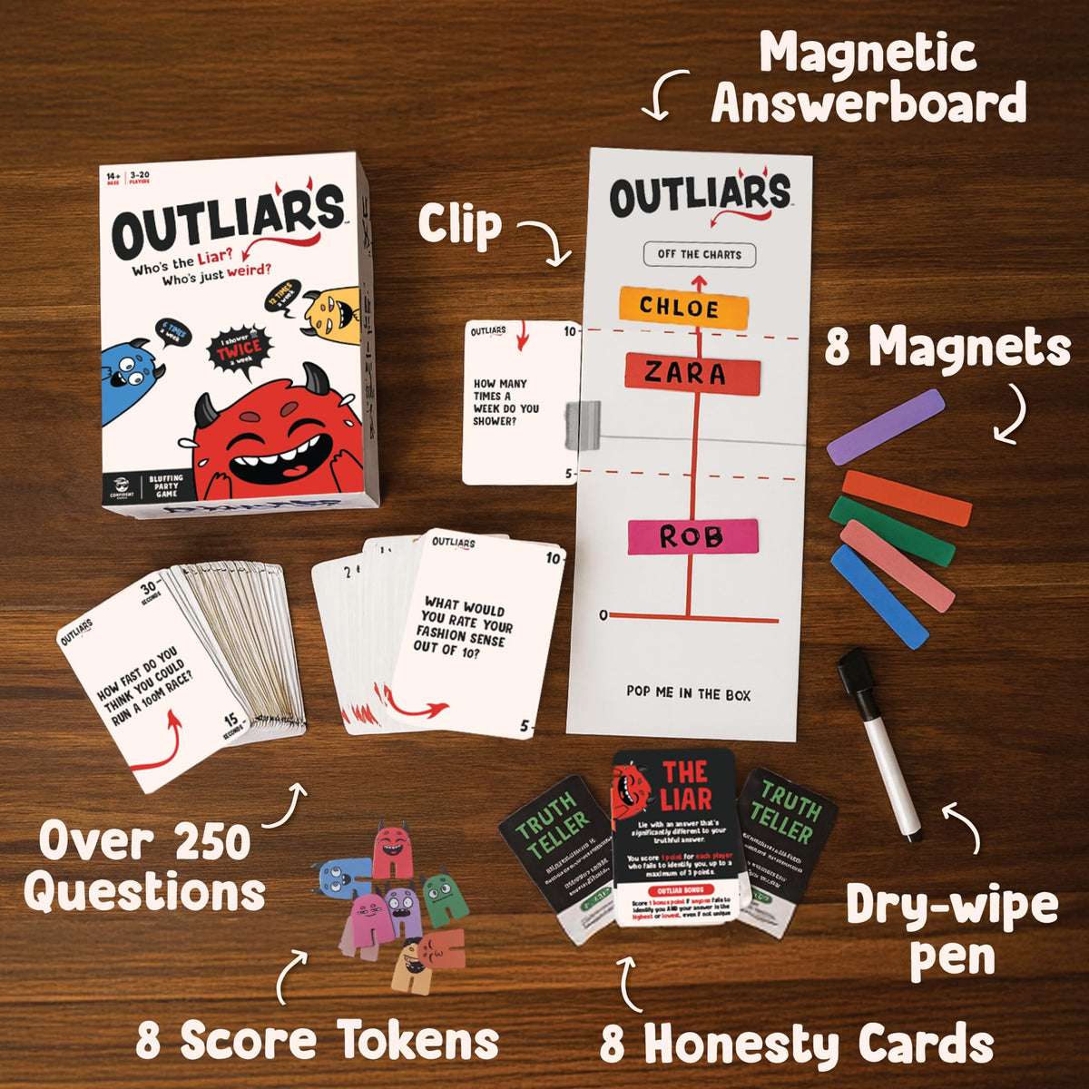 Outliars Board Game by Confident 8