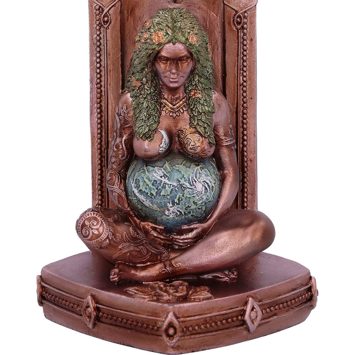 Ethereal Mother Earth Gaia Art Statue Incense Burner 24cm