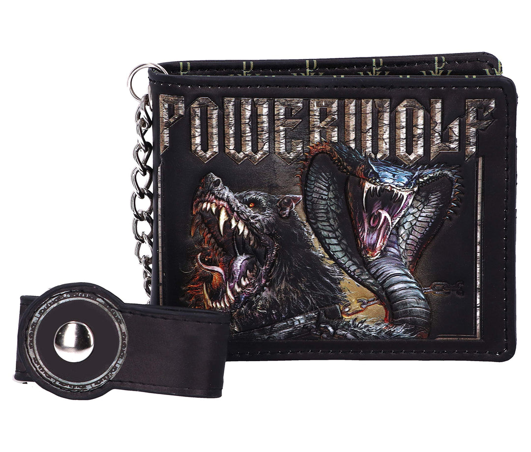 Powerwolf Kiss of the Cobra King Embossed Wallet Officially Licensed