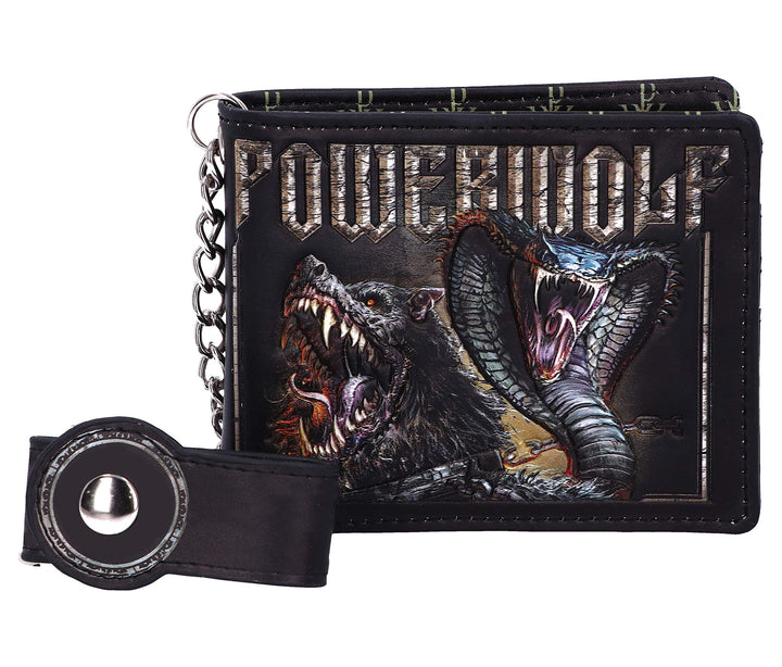 Powerwolf Kiss of the Cobra King Embossed Wallet Officially Licensed