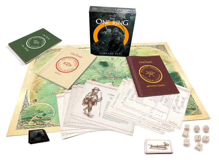 Free League Publishing: The One Ring: Starter Set - Includes Rulebook, Maps, Dice & More, Tabletop Role Playing Game, Lord of The Rings, Ages 13+